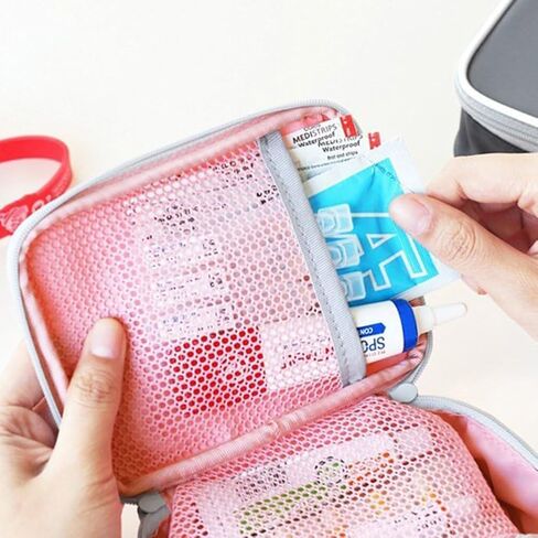 Pink Portable First Aid Kit, Mini Outdoor First Aid Kit Bag, Travel Portable Medicine Organizer Emergency Kit First Aid Kits, Mini Emergency Medical Bag Office, Travel, Camping, Sports, School in Saudi Arabia
