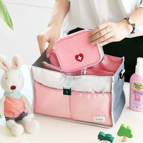 Pink Portable First Aid Kit, Mini Outdoor First Aid Kit Bag, Travel Portable Medicine Organizer Emergency Kit First Aid Kits, Mini Emergency Medical Bag Office, Travel, Camping, Sports, School in Saudi Arabia