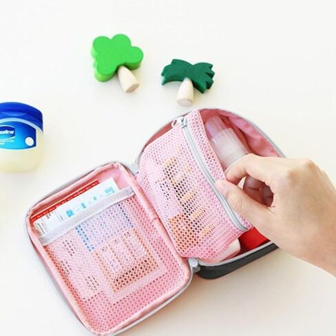 Pink Portable First Aid Kit, Mini Outdoor First Aid Kit Bag, Travel Portable Medicine Organizer Emergency Kit First Aid Kits, Mini Emergency Medical Bag Office, Travel, Camping, Sports, School in Saudi Arabia