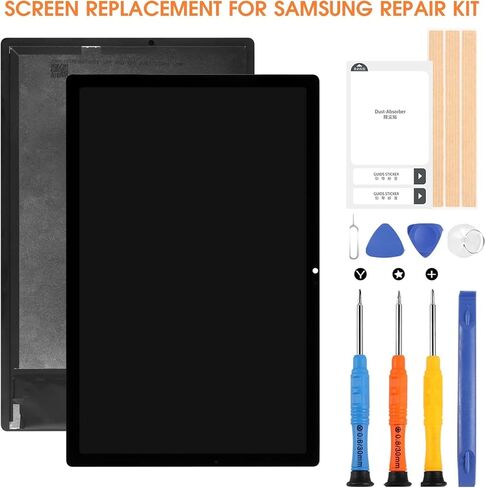 شاشة LCD لهاتف Samsung Tab A8 X200 لهاتف Samsung Galaxy Tab A8 10.5 2021 استبدال الشاشة SM-X200 SM-X205 LCD مجموعة كاملة مع أدوات إصلاح (أسود، 10.5 بوصة) in Kuwait