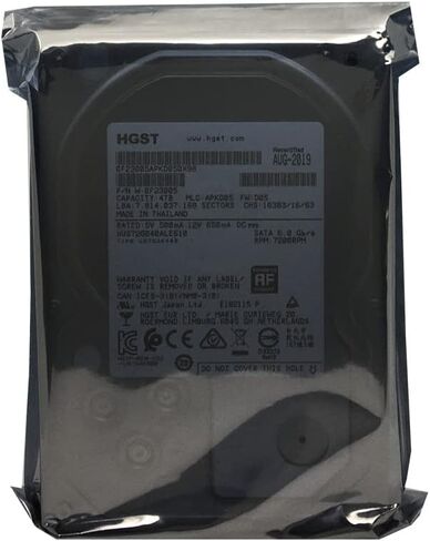 HGST Ultrastar 7K6000 | 0F23005 | 4TB 7200RPM 128MB Cache SATA 6Gb/s 3.5-Inch | 512e | ISE | Enterprise Hard Disk Drive (Renewed) in Saudi Arabia