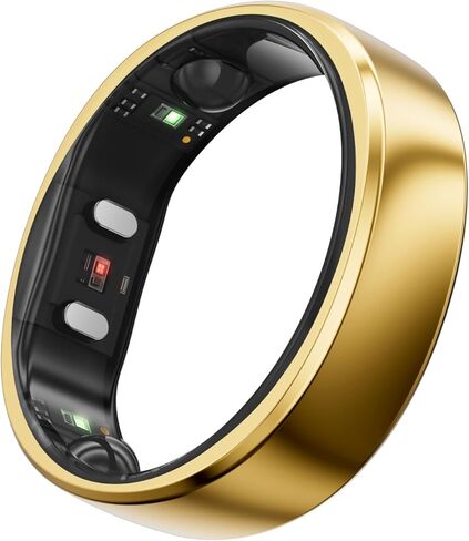 RingConn Gen 2 Smart Ring (Gold, Size 14) Gen 2 Charger in Saudi Arabia