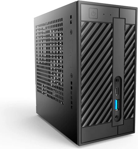 ASRock Deskmini 310 Barebone Black LGA1151 بسعة تصل إلى 64 جيجابايت DDR4 SO-DIMMS؛ منفذ DisplayPort، وHDMI، وD-Sub in Saudi Arabia