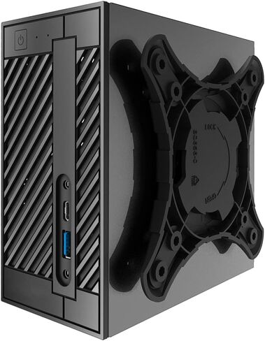 ASRock Deskmini 310 Barebone Black LGA1151 بسعة تصل إلى 64 جيجابايت DDR4 SO-DIMMS؛ منفذ DisplayPort، وHDMI، وD-Sub in Saudi Arabia