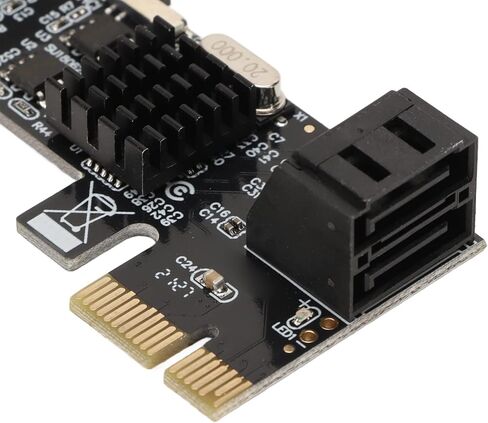 SUNGOOYUE PCIE to 3.0 Expansion Card, 2 Port PCI Express Adapter with Aluminum Heatsink, Plug and Play, for OS Systems in Saudi Arabia