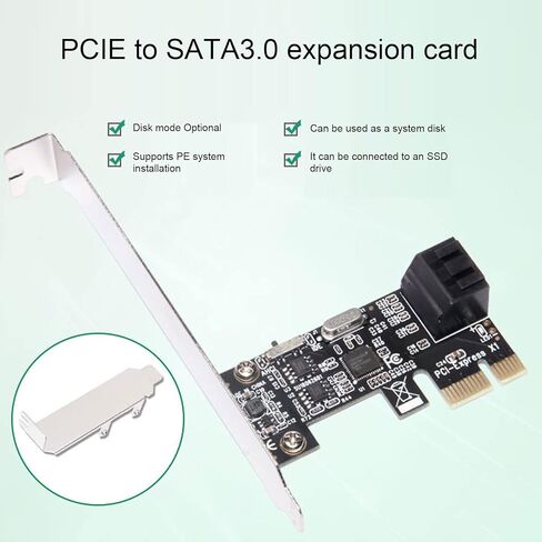 SUNGOOYUE PCIE to 3.0 Expansion Card, 2 Port PCI Express Adapter with Aluminum Heatsink, Plug and Play, for OS Systems in Saudi Arabia