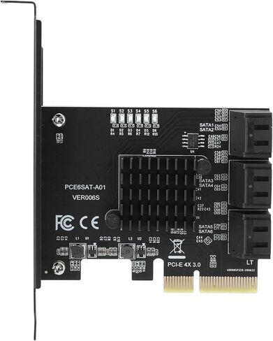 ciciglow PCIE to 6-Port Expansion Card with Enhanced Heat Dissipation Chip, Plug and Play for/Users in Saudi Arabia