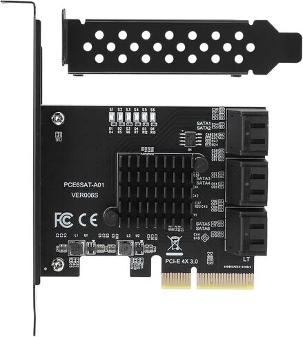 ciciglow PCIE to 6-Port Expansion Card with Enhanced Heat Dissipation Chip, Plug and Play for/Users in Saudi Arabia