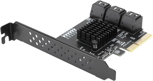 ciciglow PCIE to 6-Port Expansion Card with Enhanced Heat Dissipation Chip, Plug and Play for/Users in Saudi Arabia
