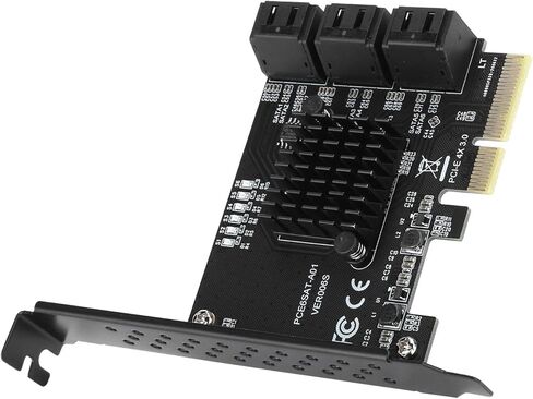 ciciglow PCIE to 6-Port Expansion Card with Enhanced Heat Dissipation Chip, Plug and Play for/Users in Saudi Arabia