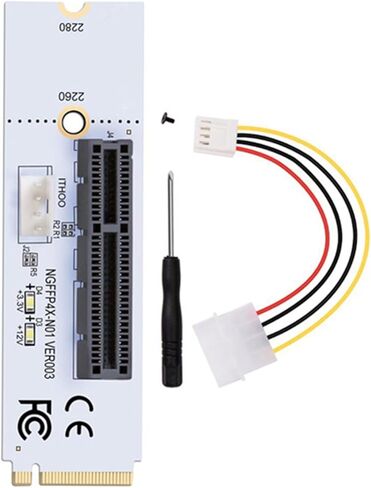 NGFF M.2 إلى PCI-E 4X Riser Card M2 Key M إلى PCIe X4 محول Riser Card استبدال in Saudi Arabia