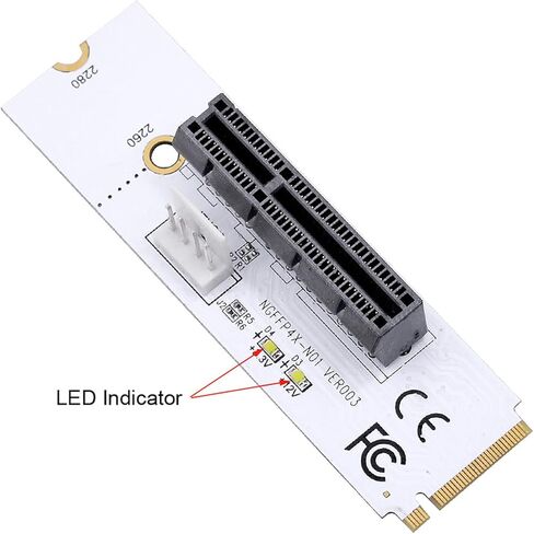 NGFF M.2 إلى PCI-E 4X Riser Card M2 Key M إلى PCIe X4 محول Riser Card استبدال in Saudi Arabia