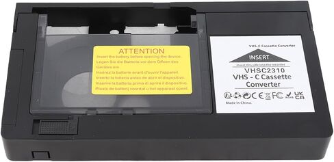 محول كاسيت VHS C إلى VHS، محول شريط بمحرك للتشغيل والتسجيل، تحكم بمفتاح واحد، متوافق مع جميع المشغلات والمسجلات القياسية in Saudi Arabia