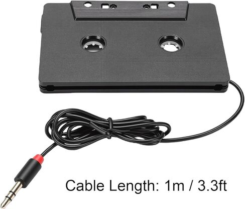 GOWENIC Universal Cassette Adapter, Premium Sound, Universal Tape Adapter, 4 Channel Stereo Output, with 3.5mm Type C AUX Audio Cable, for Phone MP3 in Saudi Arabia