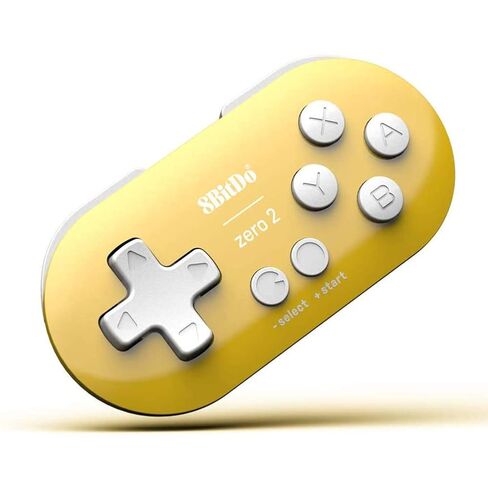 8Bitdo Zero 2 Mini Bluetooth Gamepad for Switch Windows Android MacOS Steam Raspberry Pi (Yellow) in Saudi Arabia