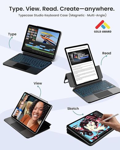 typecase Studio Keyboard Case for iPad Air 11 & Pro 11, 4 Modes in Kuwait