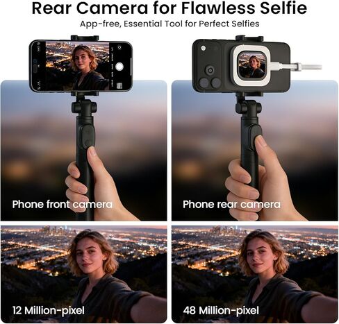 Phone Vlog Selfie Monitor Screen, Exclusive Outdoor AMOLED HD Display, Sunlight Visible, Fully Unlock Your iPhone Rear Camera for Vlogging, Recording, and Live Streaming, Compatible with iPhone in Saudi Arabia