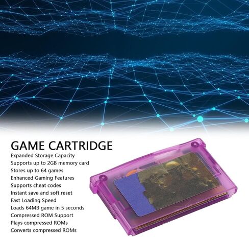 بطاقة فلاش للعبة، بطاقة SD بديلة للعبة GBA GBA SP IDS مع ذاكرة 2 جيجابايت تدعم 64 لعبة تحميل سريع in Kuwait