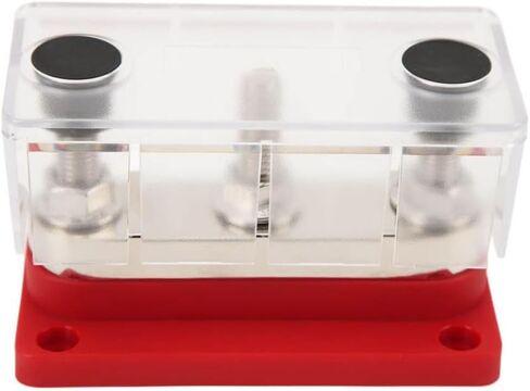 Power Distribution Block 12 48V 600A 3 Studs M10 Junction Block Bus Bar Red Compatible with Car Trucks RVs Marine Boats in Saudi Arabia