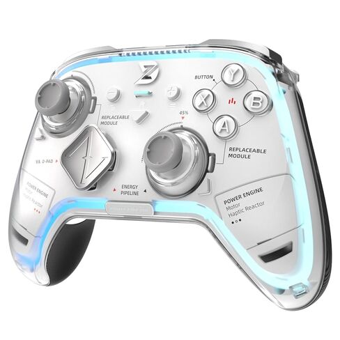 New ZD Ultimate Legend Wireless Controller, Default Equipped With GinFull TMR Joysticks, Hall Effect Triggers, Up to 8k Polling Rate, <1ms Ultra-Low Latency, Modular Design, RGB Light Bar, Compatible with PC/NS/NS2/Android/iOS in Saudi Arabia