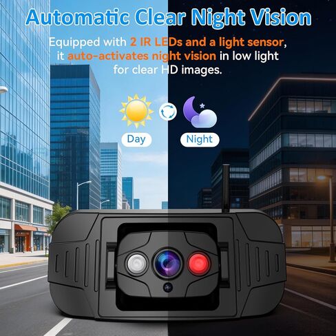 كاميرا احتياطية HD 1080P RV لاسلكية: شاشة كبيرة مقاس 8 بوصات رؤية ليلية واضحة تلقائيًا للمركبات الترفيهية والمقطورات والمعسكرات - كاميرا الرؤية الخلفية سهلة التركيب والتشغيل لمدة 20 دقيقة سلكية مسبقًا لنظام Furrion in Kuwait