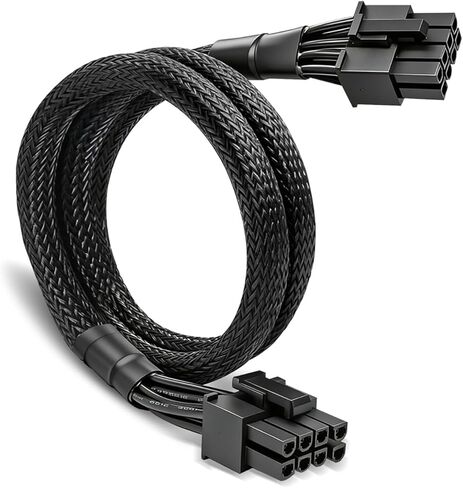 2 Pack PCIE Cable ONLY for MSI MAG A850GL A750GL & MPG A850G A1000G Power Supplies, ATX 3.0, PSU 8 Pin Male to PCIe 8 Pin (6+2) Male Power Supply Sleeved Cable for MSI MAG A850GL A750GL Power Supply in Saudi Arabia