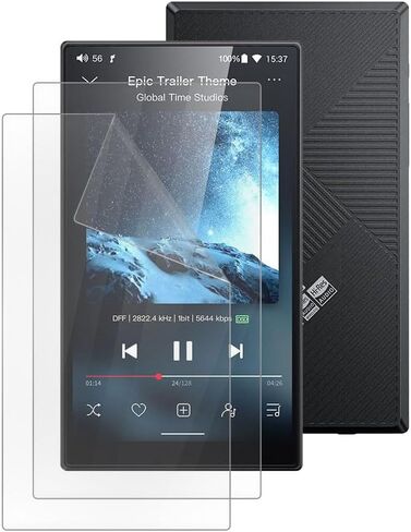 واقي شاشة مشغل MP3 FiiO JM21، [عبوتان] طبقة TPU ناعمة وشفافة عالية الدقة [مضادة لبصمات الأصابع] [مضادة للخدش] [خالية من الفقاعات] [صديقة للحافظة] متوافقة مع مشغل الموسيقى FiiO JM21 MP3 (4.7 بوصة) in Kuwait