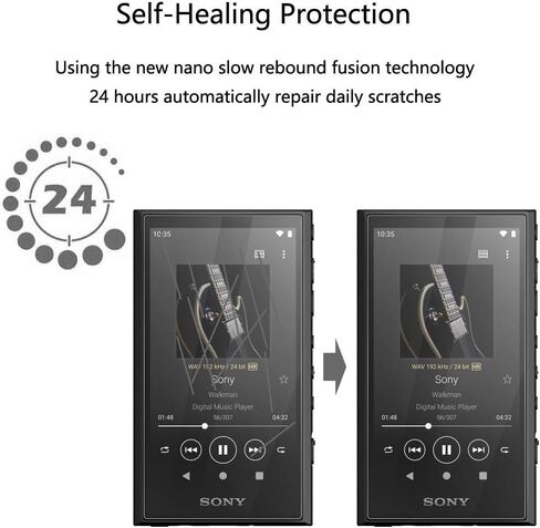 واقي شاشة Sony NW-A306 - [عبوتان] طبقة TPU شفافة ناعمة عالية الدقة [مضادة لبصمات الأصابع] [مضادة للخدش] [خالية من الفقاعات] [صديق للحافظة] متوافق مع مشغل موسيقى Sony NW-A306 Walkman (3.6 بوصة) in Kuwait