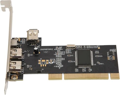 بطاقة SUNGOOYUE 1394 Firewire، PCI Express إلى وحدة تحكم محول IEEE خارجية عالية السرعة 3 منافذ، مع معدل نقل بيانات 400 ميجابت في الثانية، للكمبيوتر المكتبي واتصال DV in Saudi Arabia