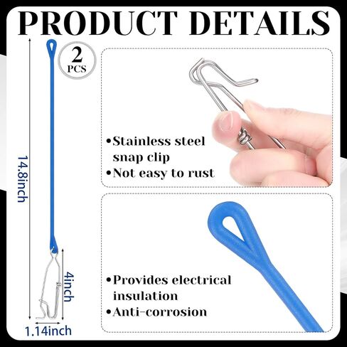 AceOrbit 2 حزمة الصيد Downrigger إطلاق كليب المفاجئة الأوزان مقاطع مع 17.7 "زعيم و 2 حزمة الصيد Downrigger الوزن Snubber للوحة المسوي البحرية الوزن طائرة ورقية التصيد in Kuwait