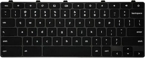 00D2DT، 0G6FD2 لوحة مفاتيح أمريكية بديلة لأجهزة الكمبيوتر المحمول Dell Chromebook 11 3100، 3110، 3120، أسود، مع مفتاح الطاقة in Kuwait
