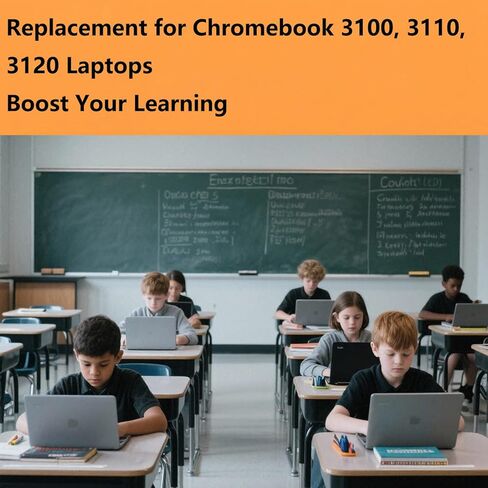 00D2DT، 0G6FD2 لوحة مفاتيح أمريكية بديلة لأجهزة الكمبيوتر المحمول Dell Chromebook 11 3100، 3110، 3120، أسود، مع مفتاح الطاقة in Kuwait