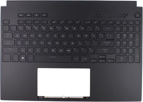 غطاء علوي أسود من ApplianPar مع لوحة مفاتيح بإضاءة خلفية لجهاز ASUS TUF Gaming A16 FA617 FA617NS FA617XS FX617 in Kuwait