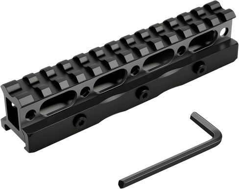 13 Slots Picatinny Rail Riser Mount, 1" High Profile Picatinny Riser Mount Short Pic Rails Accessories for Optic Red Dot Risers, with See-Through Design in Saudi Arabia