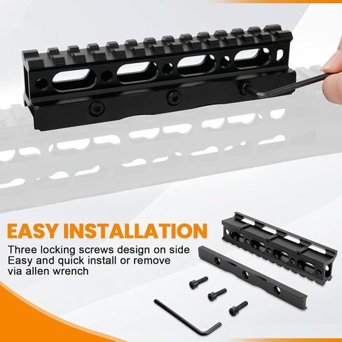 13 Slots Picatinny Rail Riser Mount, 1" High Profile Picatinny Riser Mount Short Pic Rails Accessories for Optic Red Dot Risers, with See-Through Design in Saudi Arabia