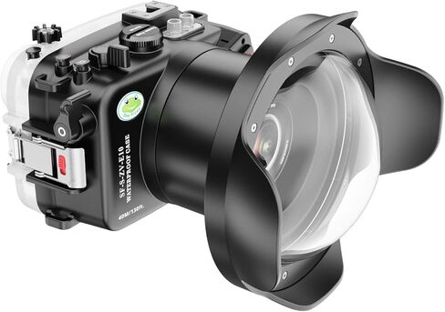 غطاء كاميرا ضفادع البحر متوافق مع Sony ZV-E10 مع عدسة FE مقاس 16-35 مم F4 ZA OSS بزاوية واسعة، مقاومة للماء بتصنيف IPX8، حافظة كاميرا تحت الماء لحماية عمق 40 مترًا/130 قدمًا، مثالية للغوص وركوب الأمواج in Saudi Arabia