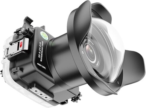 غطاء كاميرا ضفادع البحر متوافق مع Sony ZV-E10 مع عدسة FE مقاس 16-35 مم F4 ZA OSS بزاوية واسعة، مقاومة للماء بتصنيف IPX8، حافظة كاميرا تحت الماء لحماية عمق 40 مترًا/130 قدمًا، مثالية للغوص وركوب الأمواج in Saudi Arabia