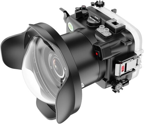 غطاء كاميرا ضفادع البحر متوافق مع Sony ZV-E10 مع عدسة FE مقاس 16-35 مم F4 ZA OSS بزاوية واسعة، مقاومة للماء بتصنيف IPX8، حافظة كاميرا تحت الماء لحماية عمق 40 مترًا/130 قدمًا، مثالية للغوص وركوب الأمواج in Saudi Arabia