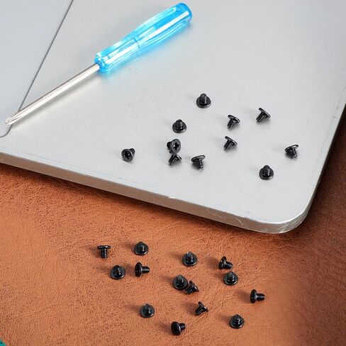 50 Pcs M3 x 5 mm Phillips Flat-Head Screw Replacement Stainless Mounting Screw 2.5 inch Hard Drive Screws with 1 Pcs Screwdriver for Computer PC Laptop Case Black in Saudi Arabia