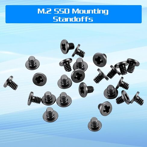 50 Pcs M3 x 5 mm Phillips Flat-Head Screw Replacement Stainless Mounting Screw 2.5 inch Hard Drive Screws with 1 Pcs Screwdriver for Computer PC Laptop Case Black in Saudi Arabia