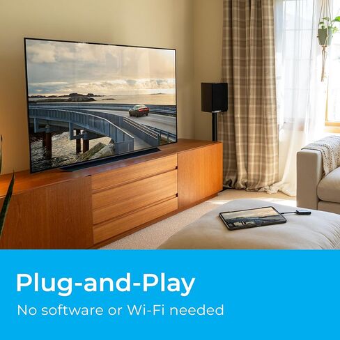 Nyrius Orion Prime Wireless USB-C to HDMI Video Transmitter & Receiver, Plug & Play Extender, Stream Full HD 1080p up to 150ft from PC, Laptop, Mobile Phone, Tablet to a TV or Projector (TDD21) in Saudi Arabia