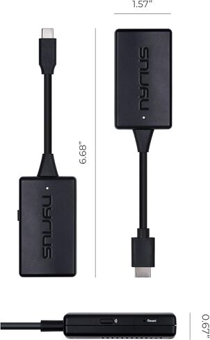 Nyrius Orion Prime Wireless USB-C to HDMI Video Transmitter & Receiver, Plug & Play Extender, Stream Full HD 1080p up to 150ft from PC, Laptop, Mobile Phone, Tablet to a TV or Projector (TDD21) in Saudi Arabia