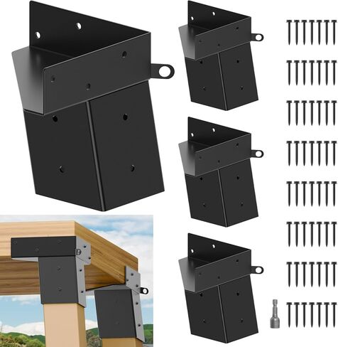 دعامات حامل الغزلان 4 × 4، 4 عبوات من دعامات غزال أعمى شديدة التحمل لصيد الغزلان، وكوخ الرماية، وأسطح المراقبة، وبيوت الأشجار، ومجموعات التأرجح والمنصات الخارجية in Saudi Arabia