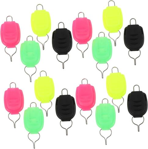 TOYANDONA 20Pcs Fishing Line Stoppers for Baitcasting Reel Line Holder Clips Durable Plastic Fishing Holder Buckle Accessories for Anglers in Saudi Arabia