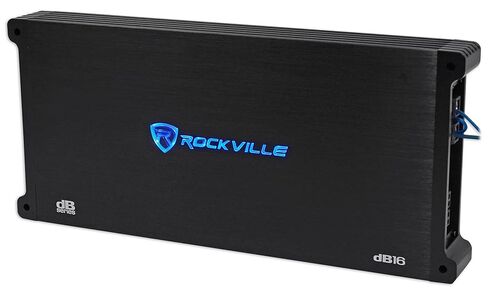 Rockville dB16 Bundle: 8000-Watt Peak/2000-Watt Dyno-Certified RMS Mono 2 Ohm Car Amplifier, RWK0CU 0 Gauge 100% Copper Complete amp Wiring Installation kit with ANL Fuse, 2-Items in Saudi Arabia