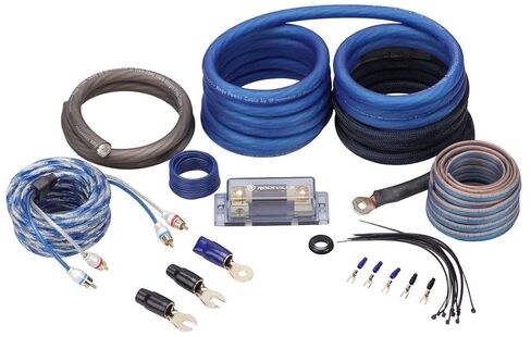 Rockville dB16 Bundle: 8000-Watt Peak/2000-Watt Dyno-Certified RMS Mono 2 Ohm Car Amplifier, RWK0CU 0 Gauge 100% Copper Complete amp Wiring Installation kit with ANL Fuse, 2-Items in Saudi Arabia