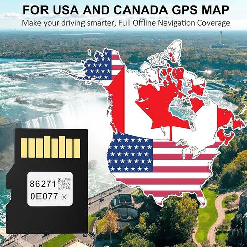 2026 Latest Navigation SD Card for Toyota 86271-0E077, Compatible with Toyota 4Runner, Highlander, Camry, Corolla, Tacoma, RAV4, Tundra, Sienna, Prius & More, USA & Canada GPS Map Card in Saudi Arabia