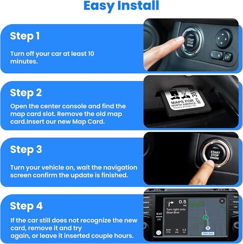 2026 Latest Navigation SD Card Map Accessory for 2019-2023 GM Vehicles with Buick, Cadillac, Chevrolet, GMC, Update USA/CAN/MEX Maps, Part 8571 3512 (10 Year Warranty) in Saudi Arabia
