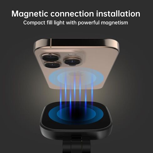 Suptig ضوء سيلفي مغناطيسي، ضوء سيلفي للهاتف متوافق مع iPhone Magsafe، RGB 360 درجة LED حلقة سيلفي تملأ الضوء مع مرآة لصور السيلفي/التصوير الفوتوغرافي/Vlog/TikTok/مؤتمر الفيديو in Saudi Arabia