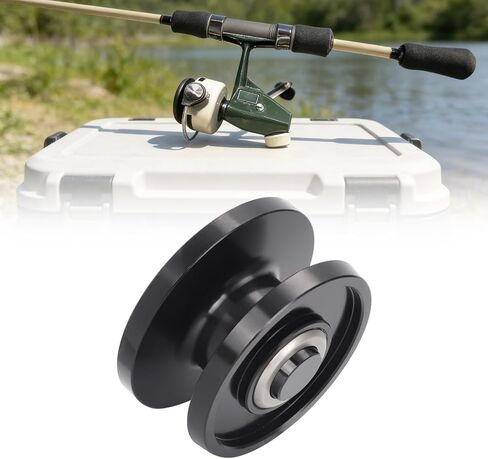 Aluminum Groove Spool Fits for Abu Cardinal 4 40 44 & Zebco 4 Reel - Fishing Reel Replacement Parts (Black) in Saudi Arabia